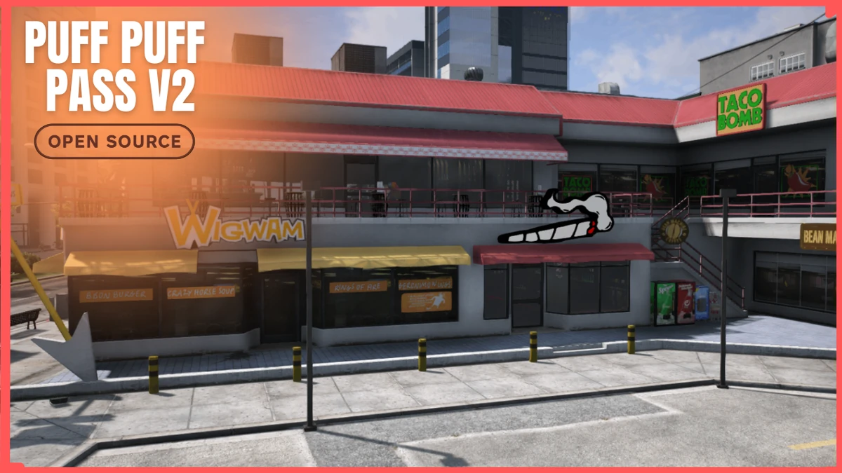 Puff Puff Pass V2 MLO FiveM | Weed Shop & Cannabis Business | Open Source